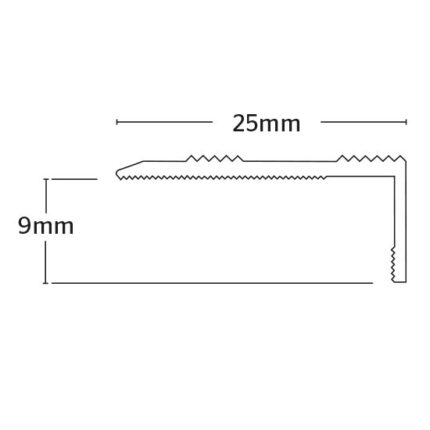 Premier Nosing 9mm - Door and Step Threshold