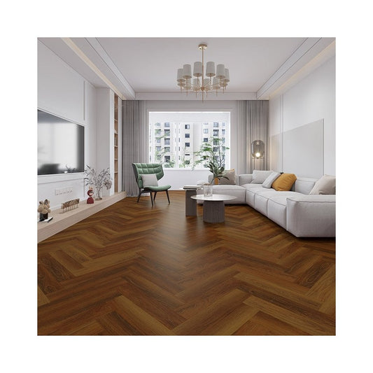 Cherokee Oak Premium LVT Herringbone  - £17.50 Per m²! SUPER SALE UNBEATABLE ONLINE PRICE