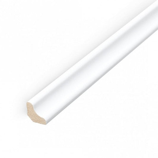 White scotia beading - Pack of 10 lengths - 2.4m per length.